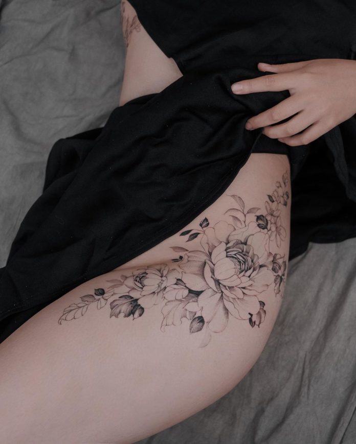 15 3 - Idées de Tatouage Fleur pour Femme (100 photos)