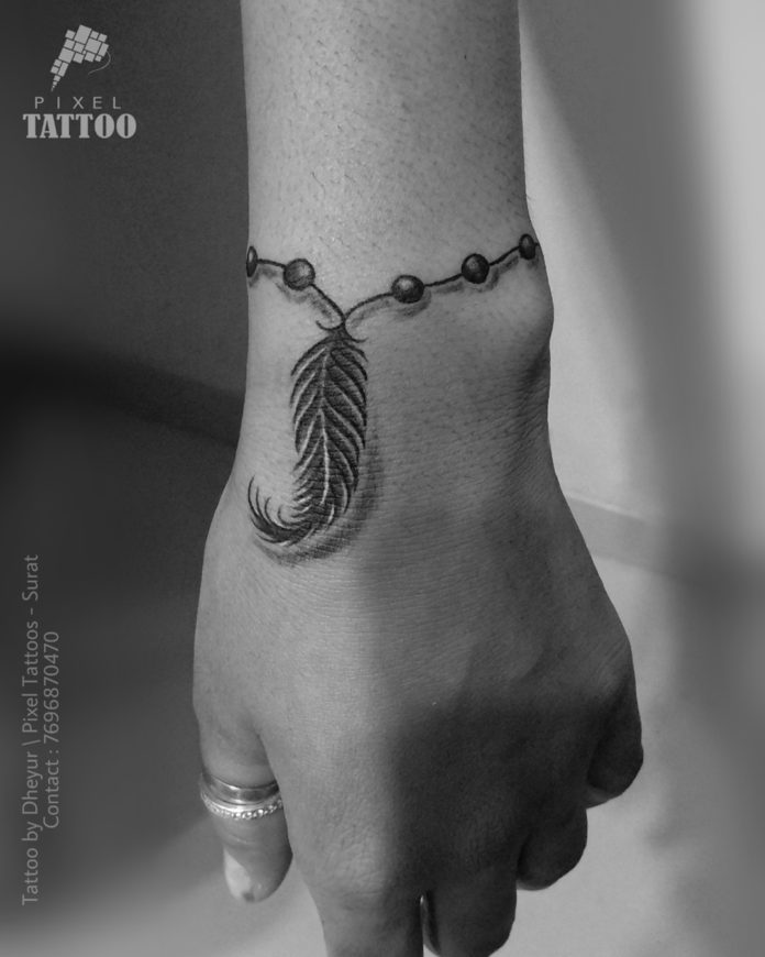 91 new 4 - 100 idées de Tatouages Bracelet pour Femme
