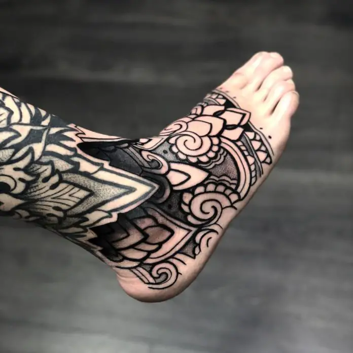 tatouage de pied