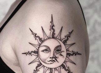 tatouage de soleil