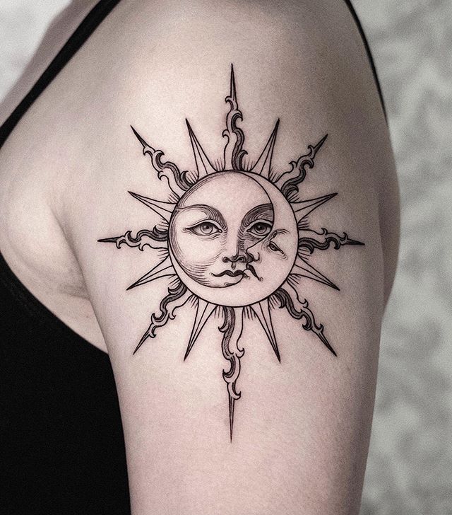 tatouage de soleil